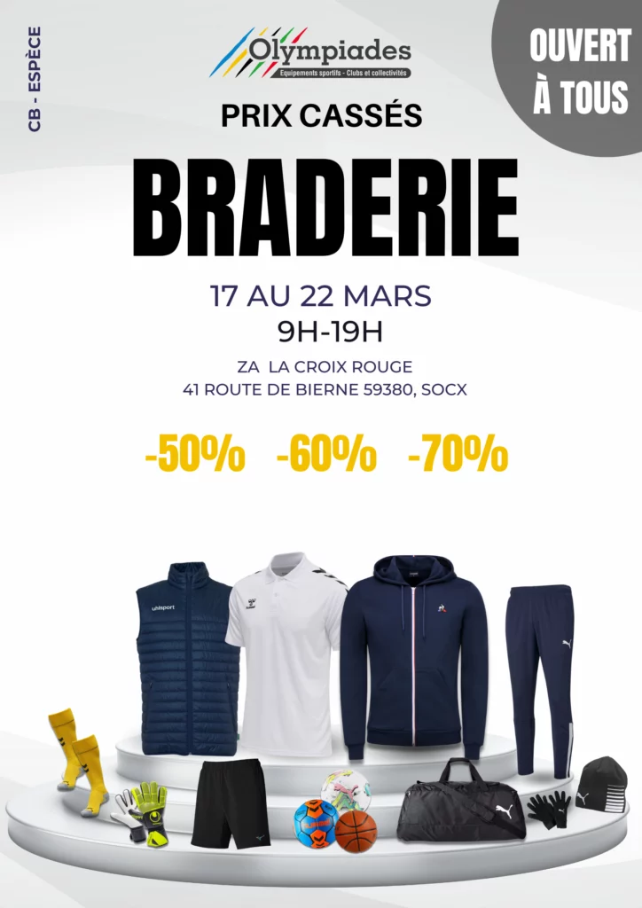 Affiche braderie