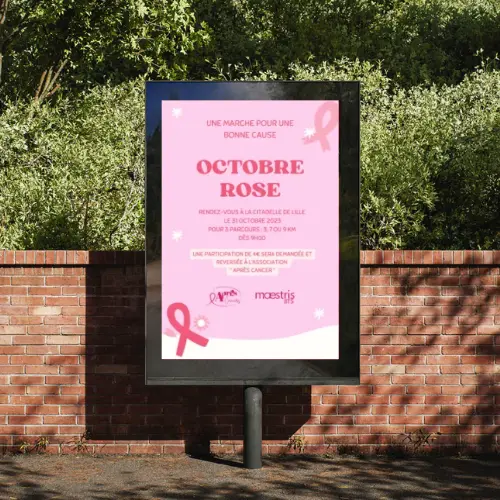 mockup affiche octobre rose